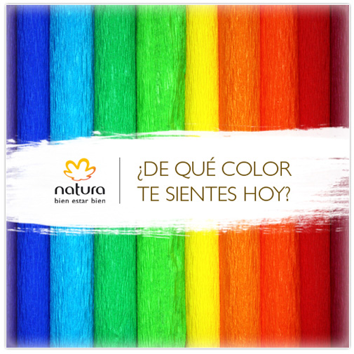 Franjas de colores en forma vertical. Invitando a descubrir el color que vive en ti