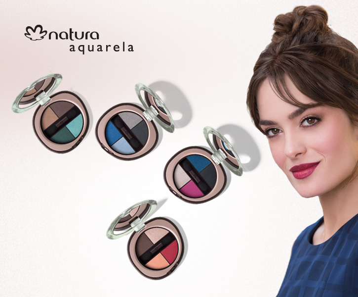 Nuevos cuartetos de sombras y Lápices kajal para ojos de Natura Aquarela