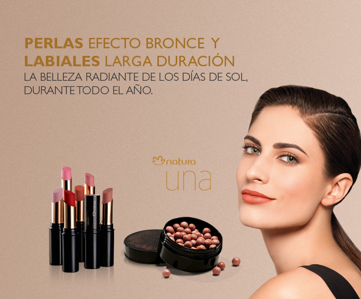 Productos de maquillaje para el rostro Natura Una