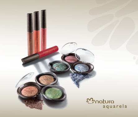 Natura Aquarela, sombras, rubores y labiales líquidos