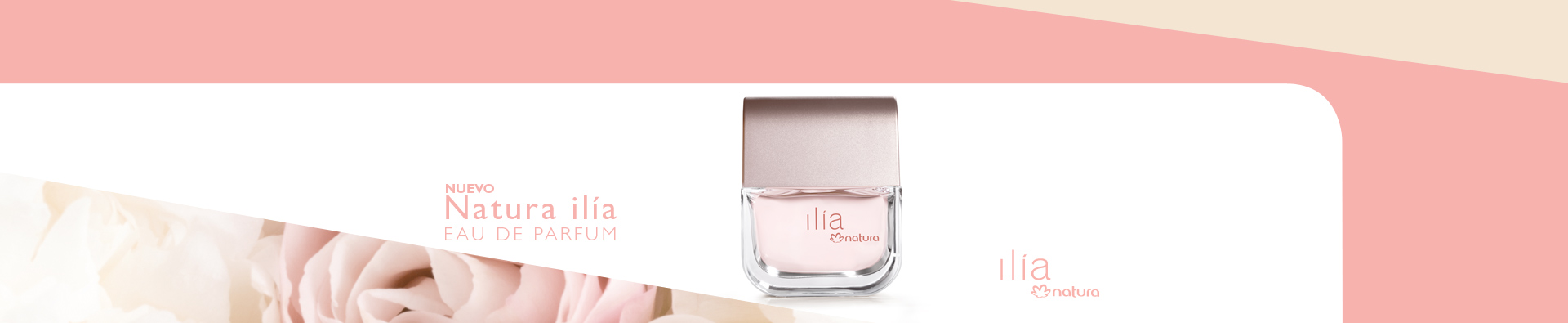 Nuevo perfume Ilia, flores de fondo