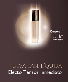 Base liquida efecto tensor de Natura Una